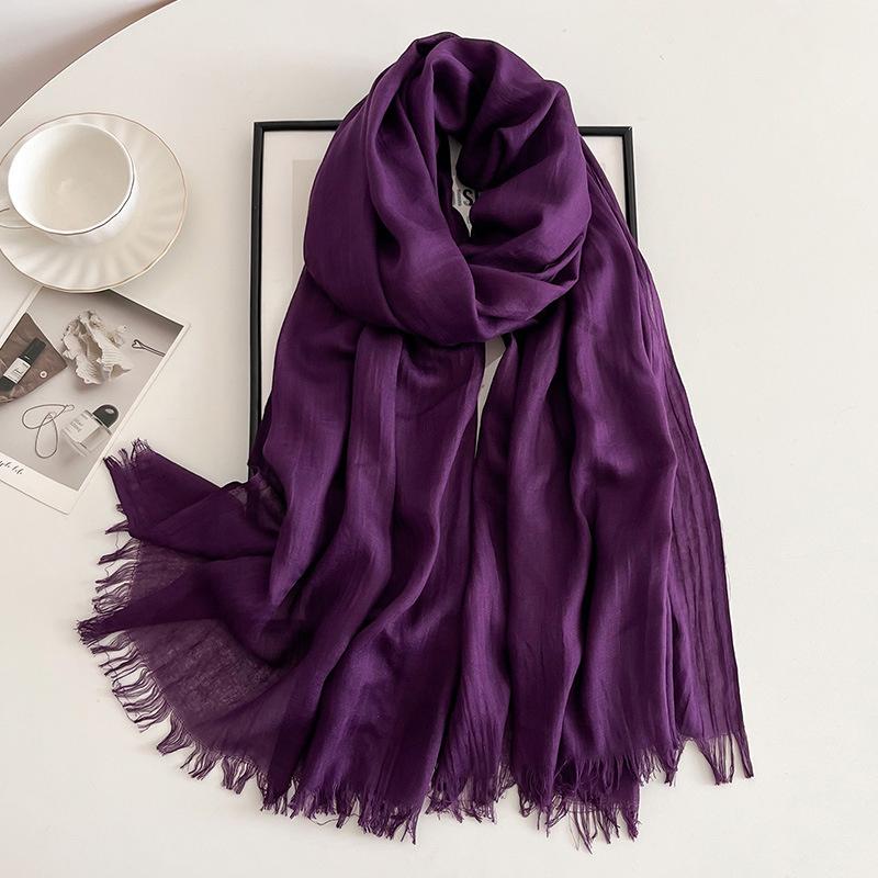 New Ramadan Big Size Women High Quality Muslim Hijabs Plain Solid Color Scarf Shawls Lady Wraps Headwear Pashmina