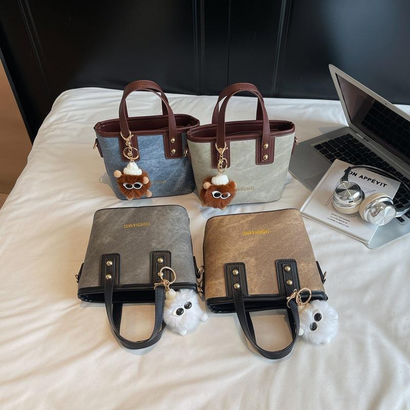 High-end Texture Niche Bag, New Women's Bag, Versatile Retro Shoulder Crossbody Bag, Fashionable Hand-held Bucket Bag