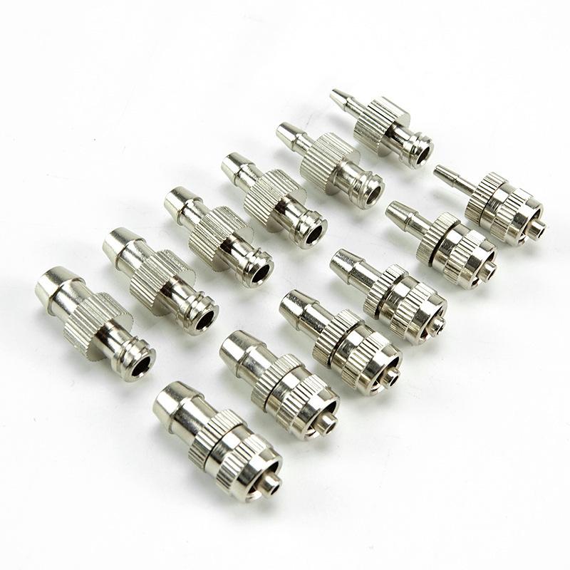 Hot Sale Dispensing Glue Subpackaging Syringe Barrel Luer Lock Adapter Fitting Tracheal Connector Metal Material Parts