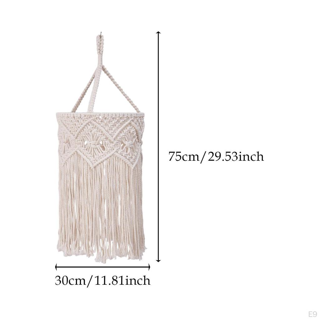 Decorative Hanging Light Cover with Macrame Design for Home And Office