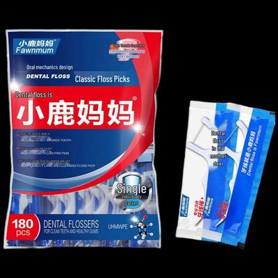 180-Count Individually Wrapped Dental Floss Picks