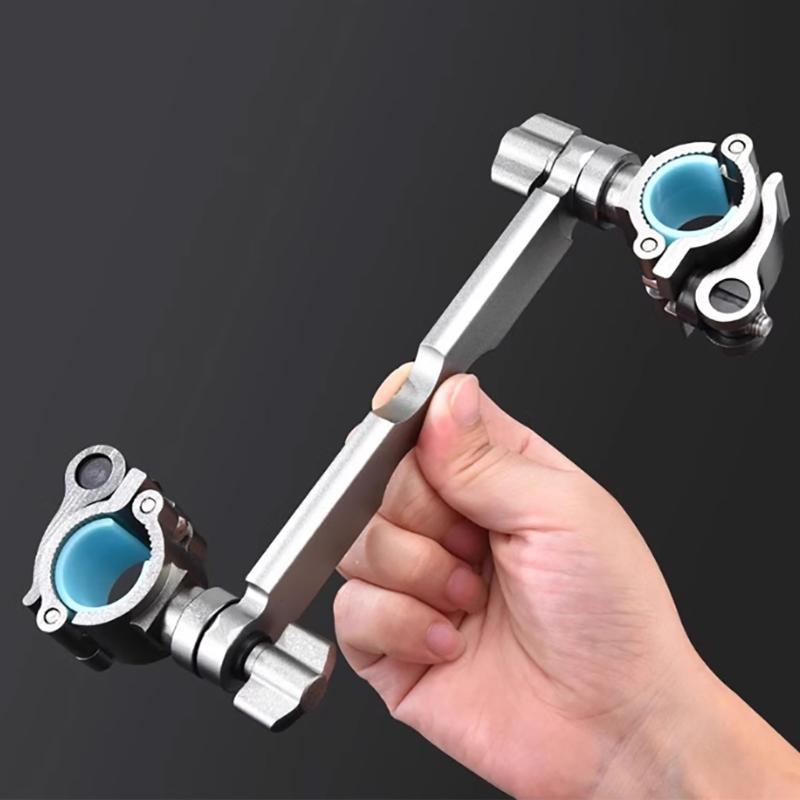 Aluminum Fishing Chair Umbrella Bracket Adjustable Fishing Chair Umbrella Holder Clamp Fishing Chair Clamp Bracket