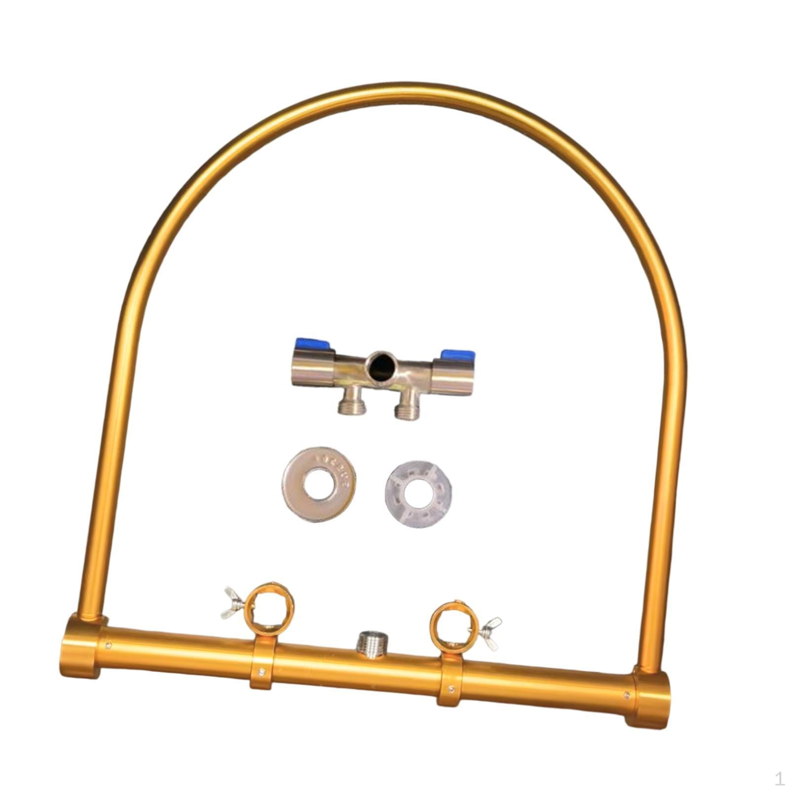 Cadru Echipament Cap Tratament Pat Șampon Accesorii Furtun Cortină Cot B brown
