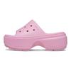 Crocs Plateforme Respirante Rehaussée Pantoufles Respirantes pour Femmes Rose