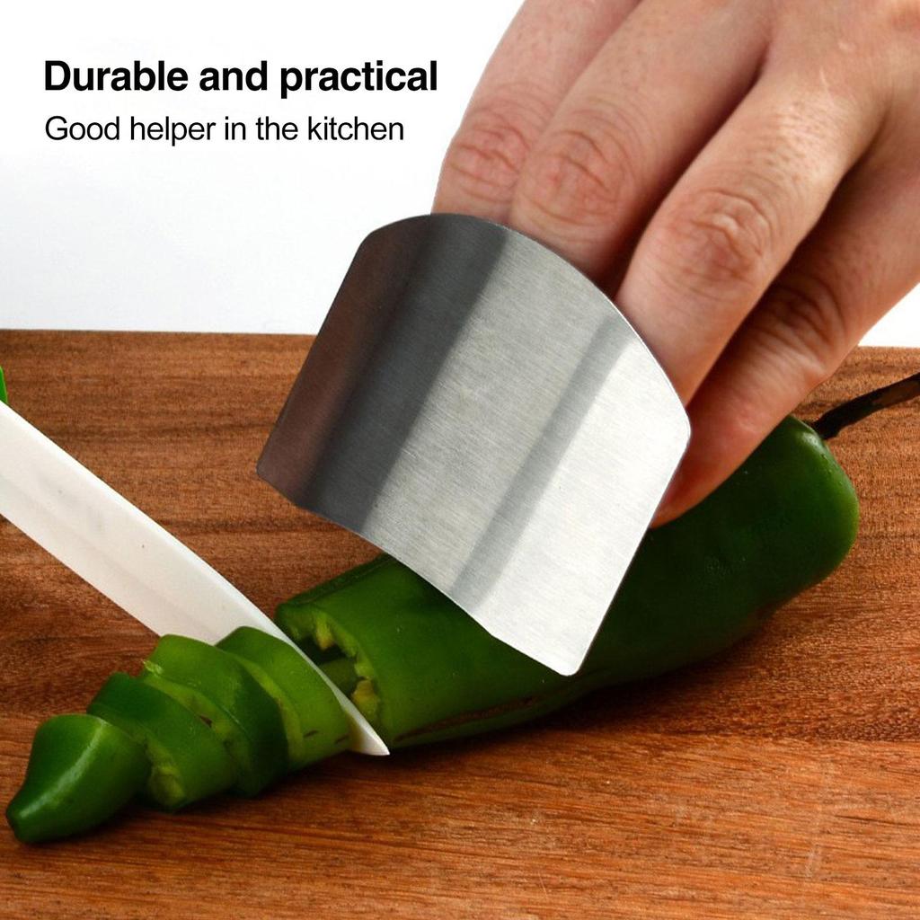 Kitchen Gadgets Steel Finger Guard Vegetable Guard Hand Tool Knife Finger Protector A P3U9