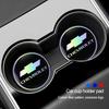 2Pcs Car Emblem Water Cup Pad Color Insulated Coasters Mat For Corvette Montana TrailBlazer Silverado Traverse Camaro