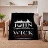 Baba yaga John wick Soft Warm Flannel Blankets Comfortable Blanket for Home Decoration Gifting