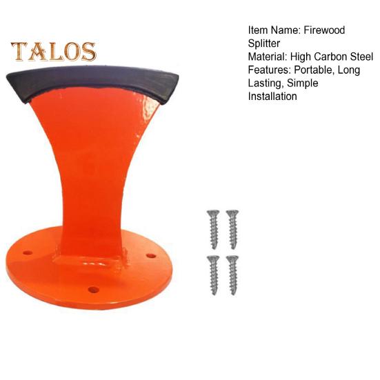 Despicator de lemne de foc Compact portabil Usor de folosit Manual de instalare simplu Despicator de busteni Despicator de lemne cu pane