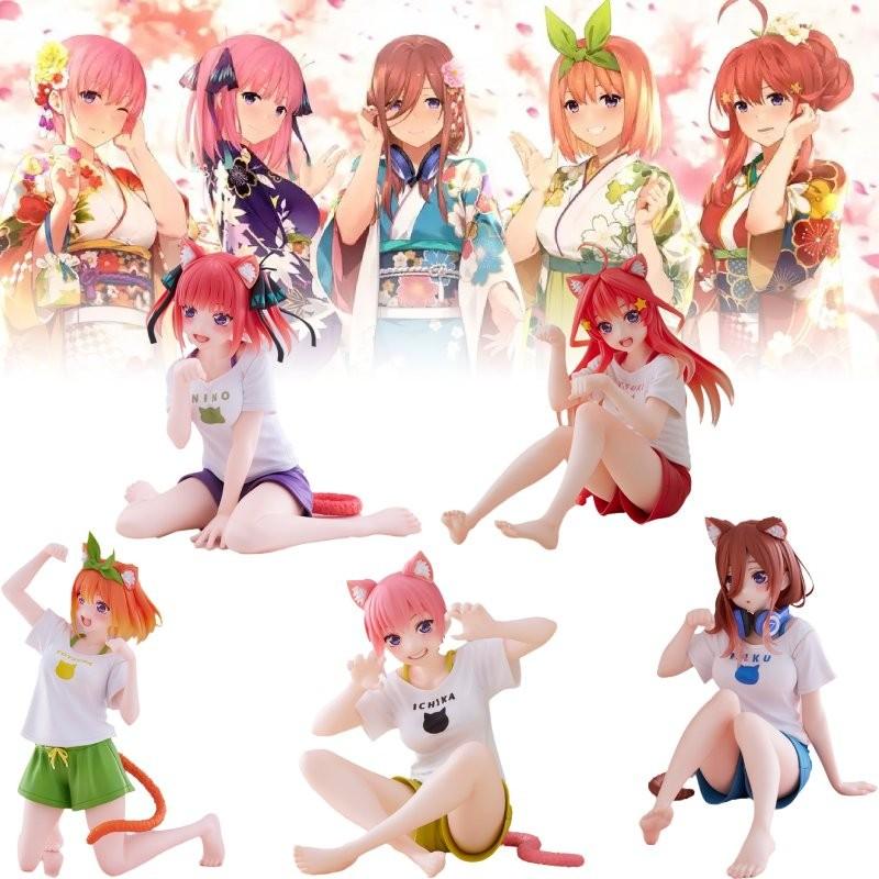 Quintuplets Quintessential The Ichika Nino Miku Itsuki Yotsuba Pvc Toy Model