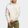 Adidas Originals Trefoil Stripe Solid Hoodie, Men Daily Casual Off-White Hoodie H31285