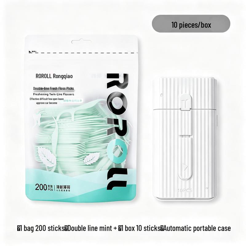 Rongqiao Double Line Mint Dental Floss Sticks
