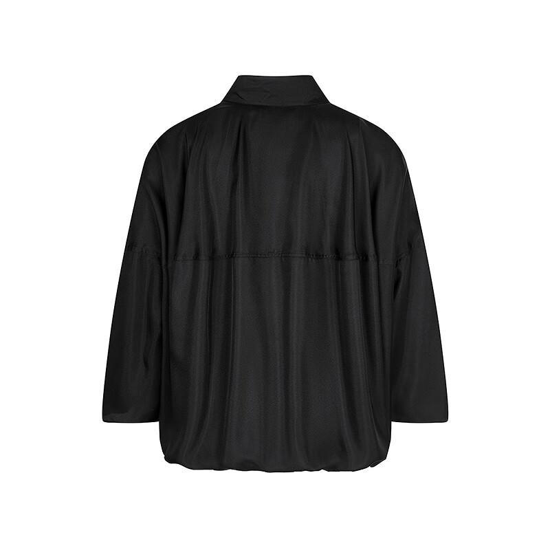 LESS 2025 Summer Mulberry Silk Loose Shirt