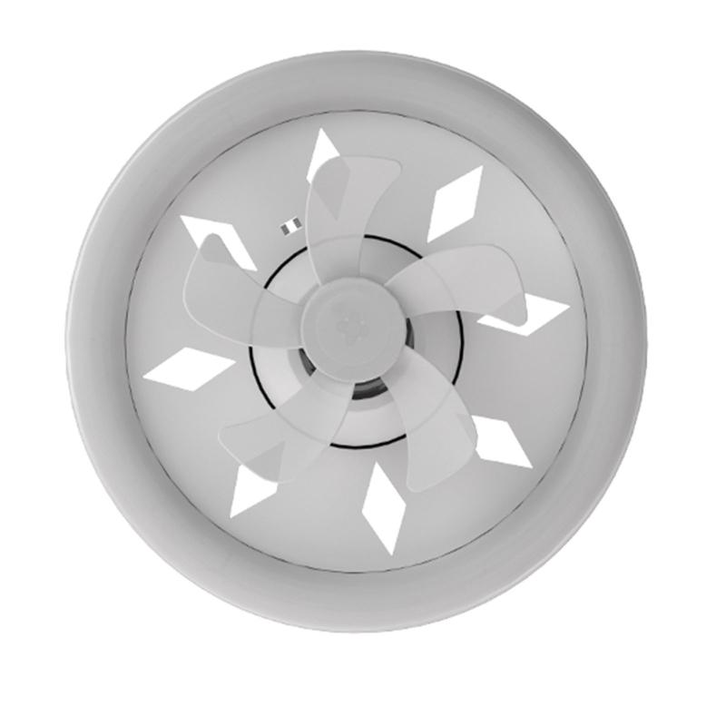 360 Grad Oszillierende Deckenventilatorleuchte mit Fernbedienung & E27 Lampenfassung 3000-6000k für Arbeitszimmer Schlafzimmer Badezimmer