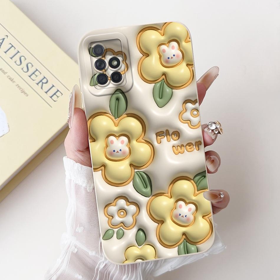 For Samsung Galaxy A71 Cute Panda Cat Cartoon Phone Case For Samsung A71 4G SM-A715F Soft Silicone Shockproof Cases