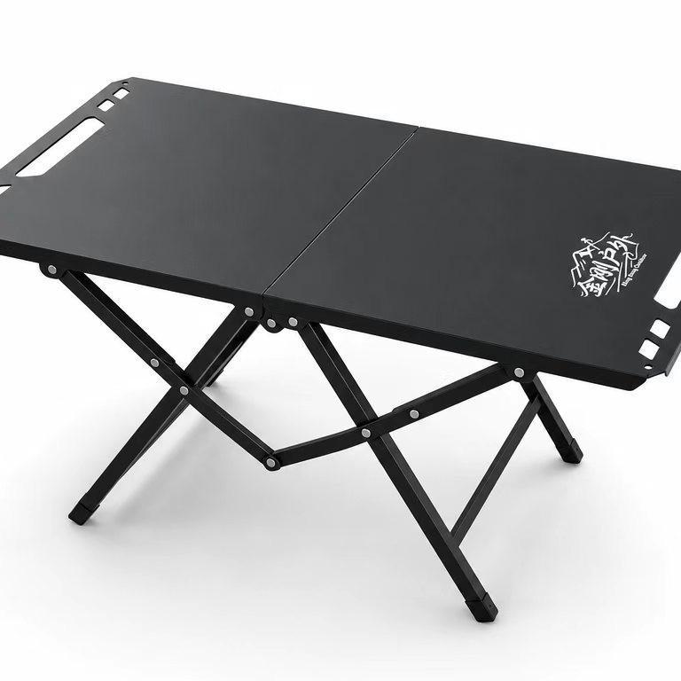 75" Faltbarer taktischer Outdoor-Tisch: Kohlenstoffstahl, Leicht, Tragbar Camping & Picknick IGT