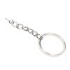 10pcs Key Ring Alloy Key Chain Ring Parts with Screw Eye Pin Connector DIY AccessoriesSilver 28mm / 1.1in