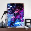 Anime Girl With Mask Poster Customized Wall Art Vintage Metal Signs Retro Tin Plaque for Man Cave Office Decor Room Decoration