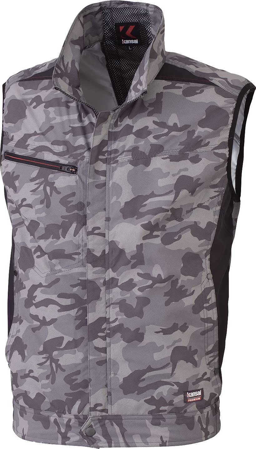 

kansai camouflage wind god clothing vest for spring and K1009 L air-conditioned summer, gray, C/2 сірий колір