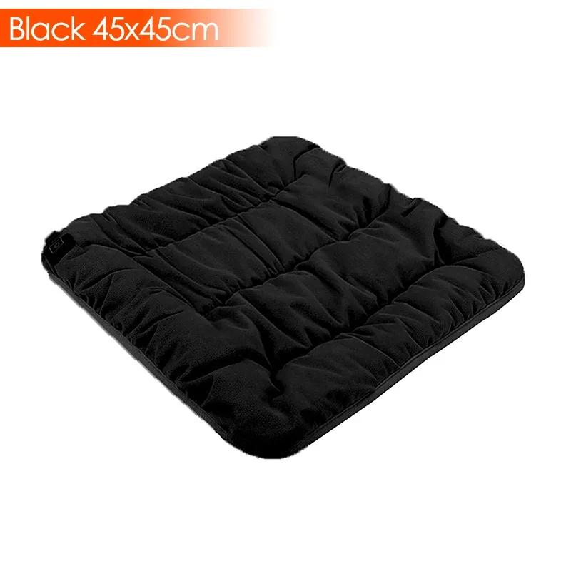 

45x45cm USB 5V 3-Speed Temperature Adjustable Seat Heating Cushion Electric Heating Pad Pet Home Car Office Chair Seat Heater