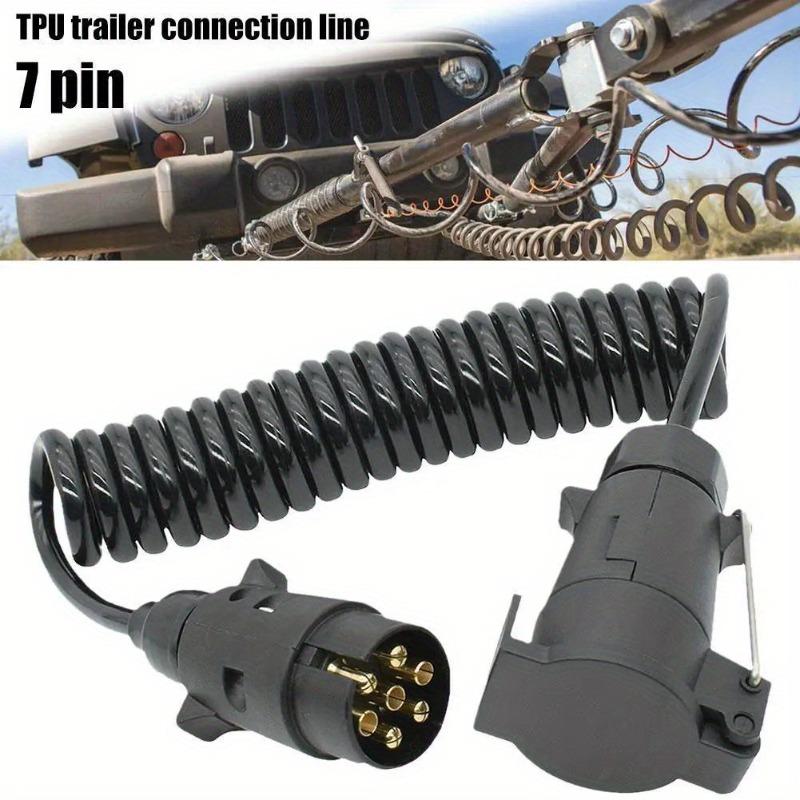 Cavo di Prolunga per Pannello Luci Camion Rimorchio a 7 Pin Cavo Maschio a Femmina Spina Cavo Presa Parte Raccordi Spina Circuito Presa