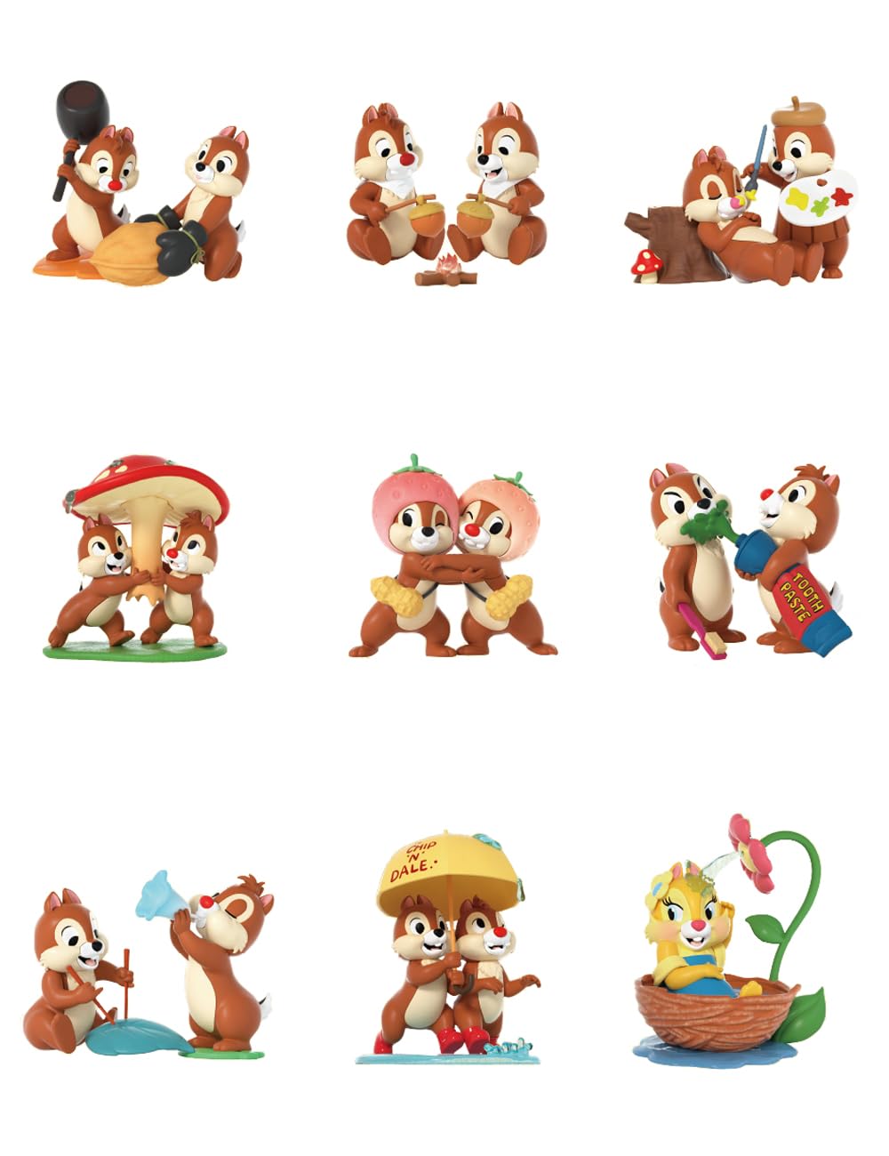 

52TOYS BLINDBOX Disney Чип и Дейл Серия Лучшие друзья ПВХ и АБС Торговые фигурки, Коробка из 8