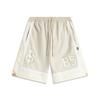 Li Ning Bad Five Anti-Ultraviolet Loose Sports Shorts Men Shorts Mica-Gray Standard-White Milky-White AKSU803-1