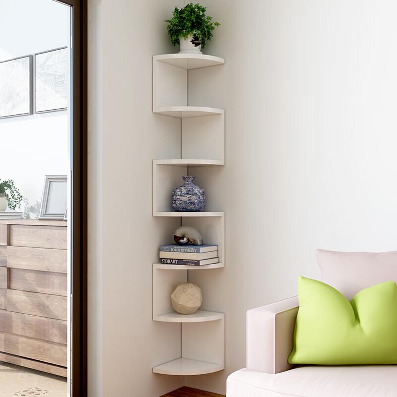 No-Drill Wall Corner Storage Shelf