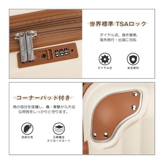 New Trip Expandable Carry-On Luggage, Lightweight, Large, S/M/L Sizes, Suitcase, Shockproof, Large Capacity, Zipper Type, Silent Double Wheels, TSA