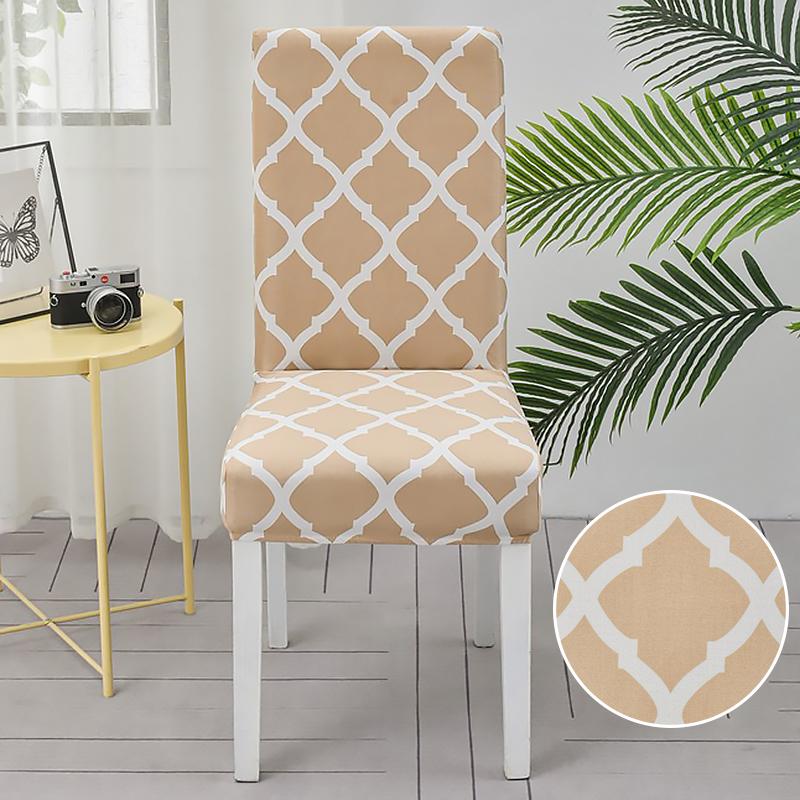 Dining Chair Slipcover,High Stretch Removable Washable Chair Seat Protector Cover for Home Party Hotel Wedding Ceremony 4/6pcs
