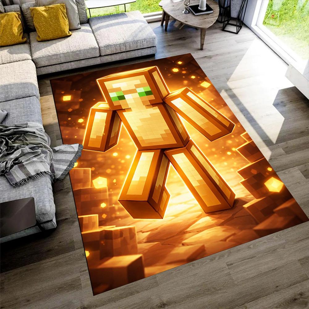 Minecraft Floor Rug Office Rug Suitable for Bedrooms Foyer Game Room Dormitory Anti-slip Rug Decorate Offices Perfect Gift for Women/Men