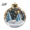 Regali di Natale per la Famiglia Ornamento Luminoso con Storia Mini Scena Festiva in Palla Trasparente con Luci LED Decorazioni da Appendere Decorazione in Acrilico Decorazione Albero