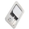 Flush Mount Paddle Door Latch Weatherproof 304 Stainless Steel Toolbox Lock with 2 Keys for RVs Trailers