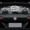 JDM Car Sticker Love Skull for Windshield Banner Decoration External Accessories Creative Sports Style Waterproof Vinyl Decals