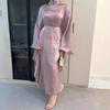 Spot New Middle East Arabic Dubai Long Dress Abaya Clothing Loose Casual Robe Dress Sub