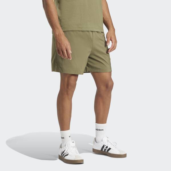 Adidas Unisex Essentials Small Logo Chelsea Shorts Daily Woven Shorts Khaki