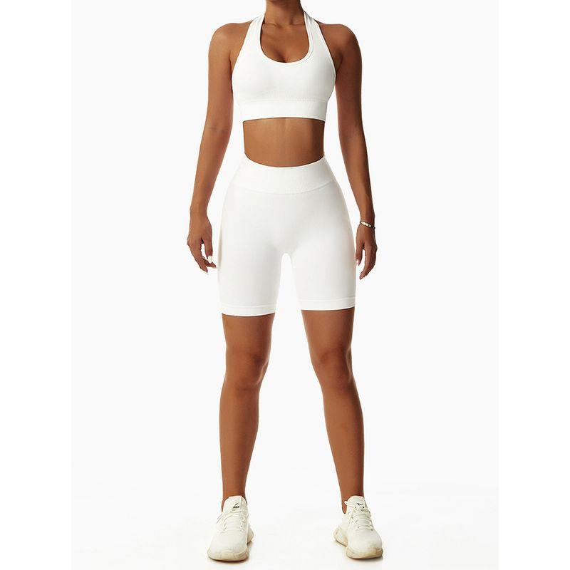 Peach Hip Fitness Shorts Stretch Fashion Exercise Shorts High Waist Shaping Training Yoga Leggings