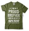 Ich bin ein stolzer Bruder EINER super tollen Schwester Shirt Bruder Schwester Shirts