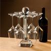Tall Glass Red Wine Glass Rotatable Acrylic Crystal Cup Holder Wine Glass Transparent Crystal Glass Cup Storage Rack Gifts