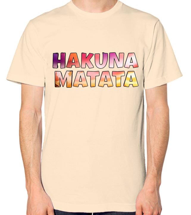 

Hakuna Matata It Means No Worries T-Shirt Men Women Unisex Famous Slogan Tee Top 4XL