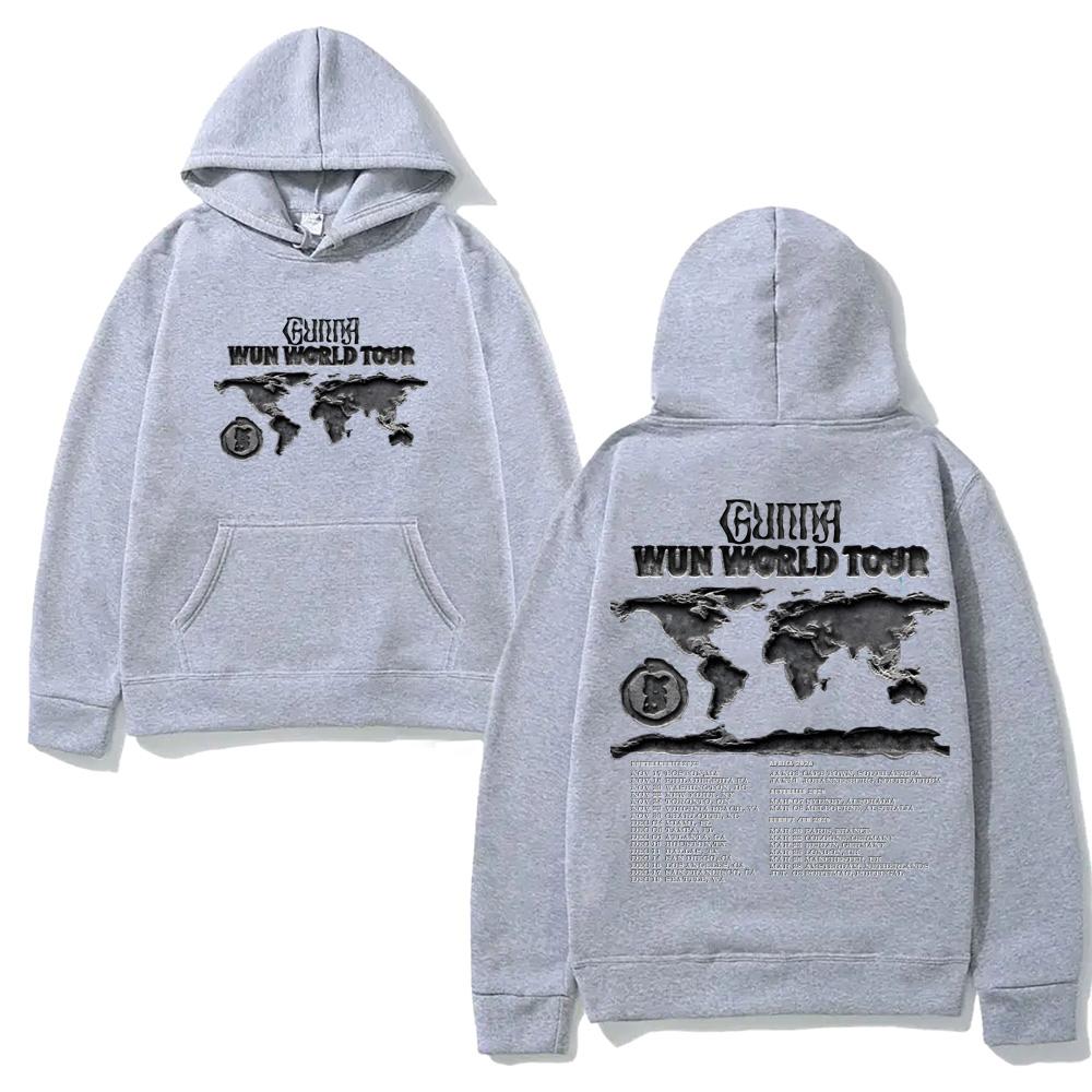 Rapper Gunna WUNNA World Tour 2025-2026 Hoodie Casual High Quality Cartoon Print Moletom with Hooded Fleece Comfortable Hoody