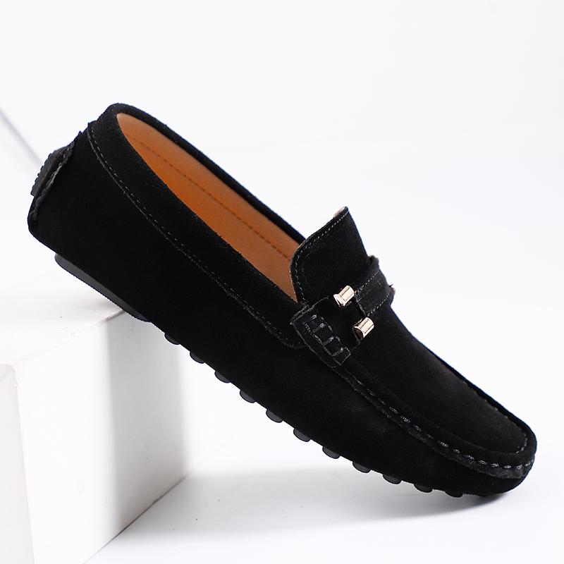 Leichte Herren-Loafer, lässige Lederschuhe zum Reinschlüpfen, klassische, bequeme Herren-Fahrschuhe, Mokassins