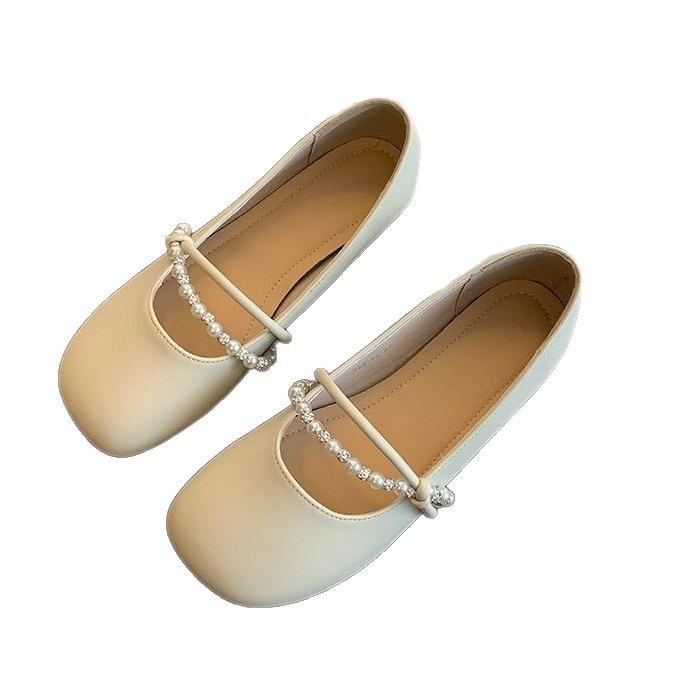 Flat-soled Single Shoes Late Evening Breeze Gentle Shoes Women's 2025 New Autumn Mary Jane Shoes with Skirts Soft-soled Maternity Shoes