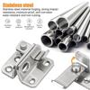 Stainless steel cabinet door lock buckle sliding door buckle anti opening drawer padlock door bolt door buckle 40 x 45 mm left opening small  silver