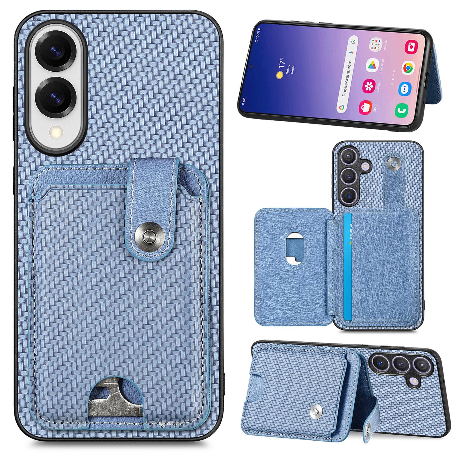 

Чохол-книжка для Samsung Galaxy S25 з відділеннями для карток, підставкою, задньою кришкою для телефону та інструментом для карток Blue