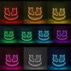 Máscara Marshmello DJ Brillante Hip Hop Baile Bar Discoteca Espectáculo Accesorios DIY LED Marshmallow Cos Máscara Diy Hombres DJ Disco Máscara Disfraz