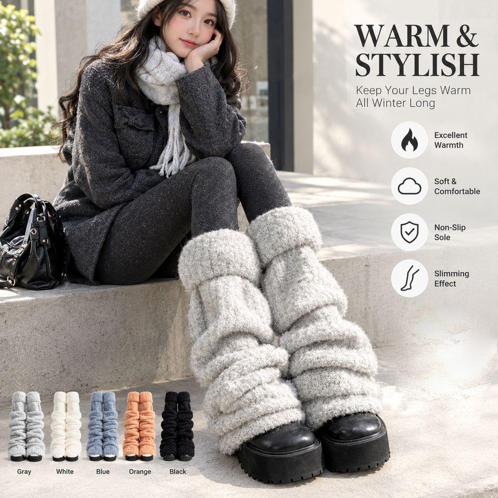 Flare Style Flare Leg Socks Knee-Length Knee-Length Socks Soft Leg Warmers  Daily Wear