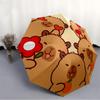 1pc Capybara Automatic Folding Umbrella, Sturdy And Durable Automatic Folding Umbrella with 8 Ribs, Convenient for Outdoor Use074