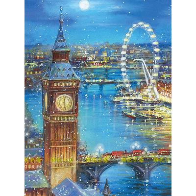 Diamond Embroidery Big Ben Ferris Wheel Landscape Handmade Diamond Painting Mosaic Cross Embroidery