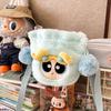 The Powerpuff Girls Bubbles Plush Drawstring Crossbody Bag For Daily Use