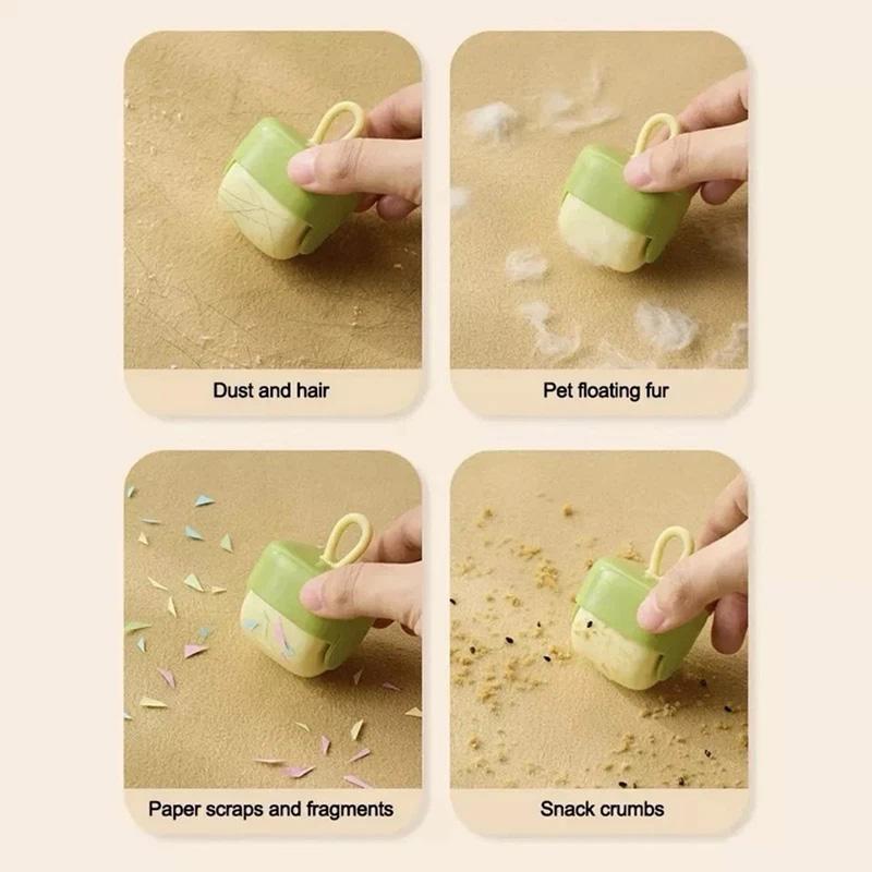 1/2Pcs Square Hair Sticking Portable Lint Rollers Washable Lint Remover Mini Sticking Roller Reusable Cleaning Hair Plush